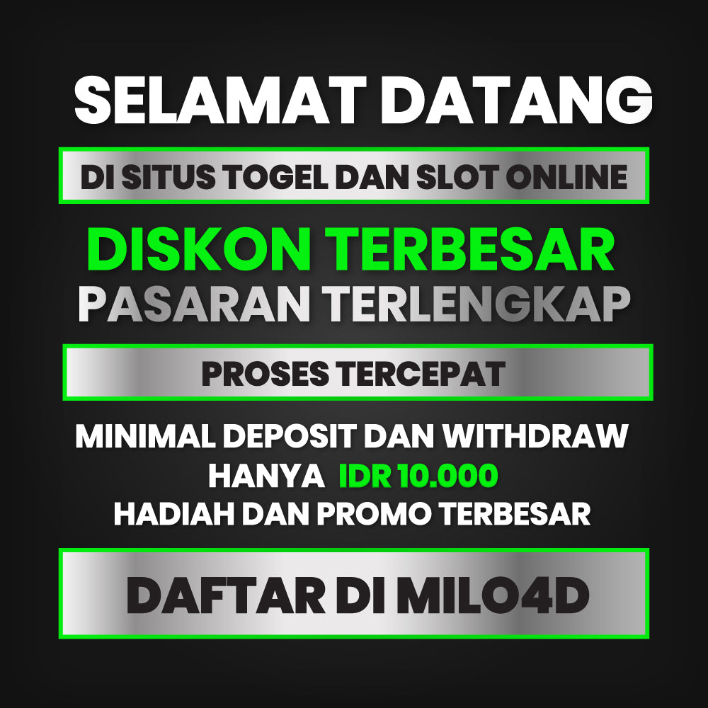 Milo4D > Situs Togel Online Resmi dengan Hadiah Toto 2D senilai 100 ribu rupiah